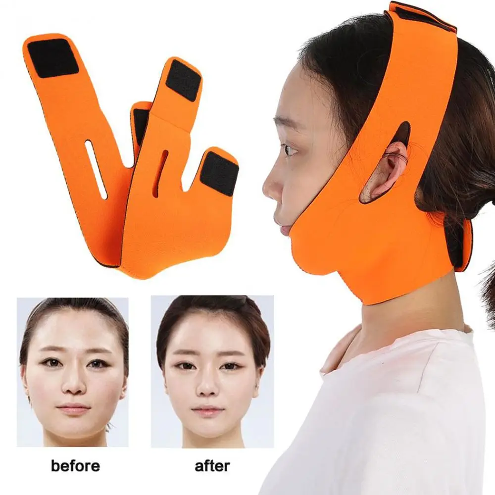 Vrouwen Dun Gezicht Verminderen Dubbele Kin Gezichtsmassager Beauty Tools Gezicht Afslanken Bandage Face-lift Riem