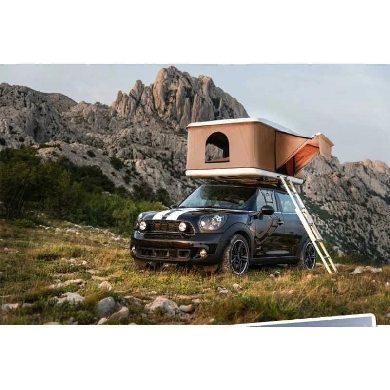 Hard Shell Water Proof Canvas Camping Folding Car Top Tent Auto air Top or Manual Shaking