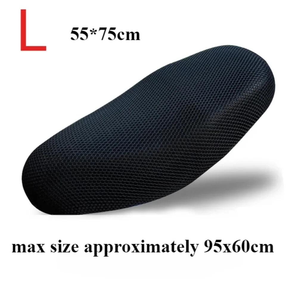 1Pcs Anti-Slip 3D Motorcycle Seat Cushion Cover Net Heat Insulation Mesh Fabric Pad Cushion Protector S-XXXXXL