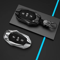 New Zinc Alloy Car Key Case Cover Shell for Peugeot 208 307 308 408 508 2008 3008 4008 5008 For Citroen C4 C3 C6 CACTUS Keychain
