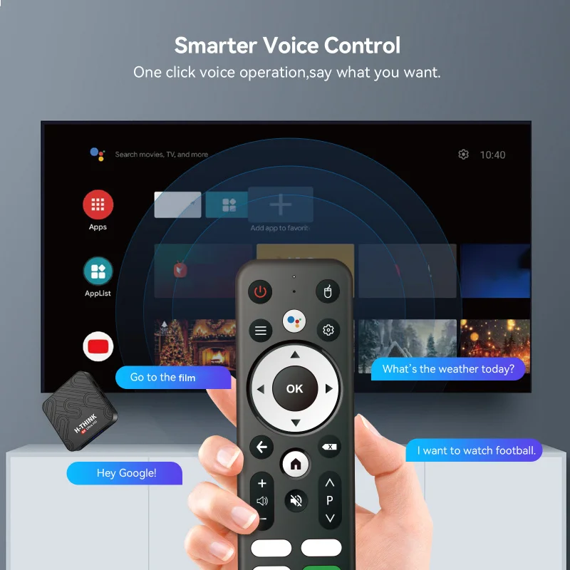 Q96 H-THINK M300 Android14 TV Box Allwinner H313 ثنائي الواي فاي 4G 5G 8K 8GB 128GB مشغل وسائط عن بعد صوتي BT 5.0 جهاز فك التشفير iptv
