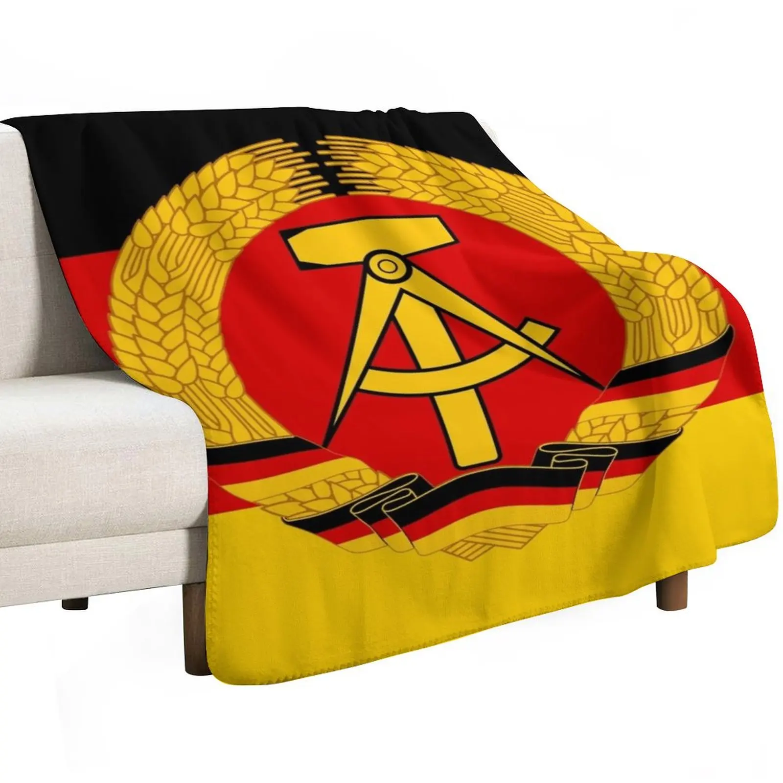 DDR Flag Throw Blanket Soft Plaid for sofa heavy to sleep For Sofa Thin Kid'S halloween Blankets