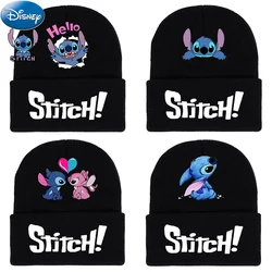 Disney Accessories Stitch Hats Knitted Lilo Stitch Gloves Pullover Hat Couple Ski Cap Winter Warm Women Cute Christmas Gift Gir