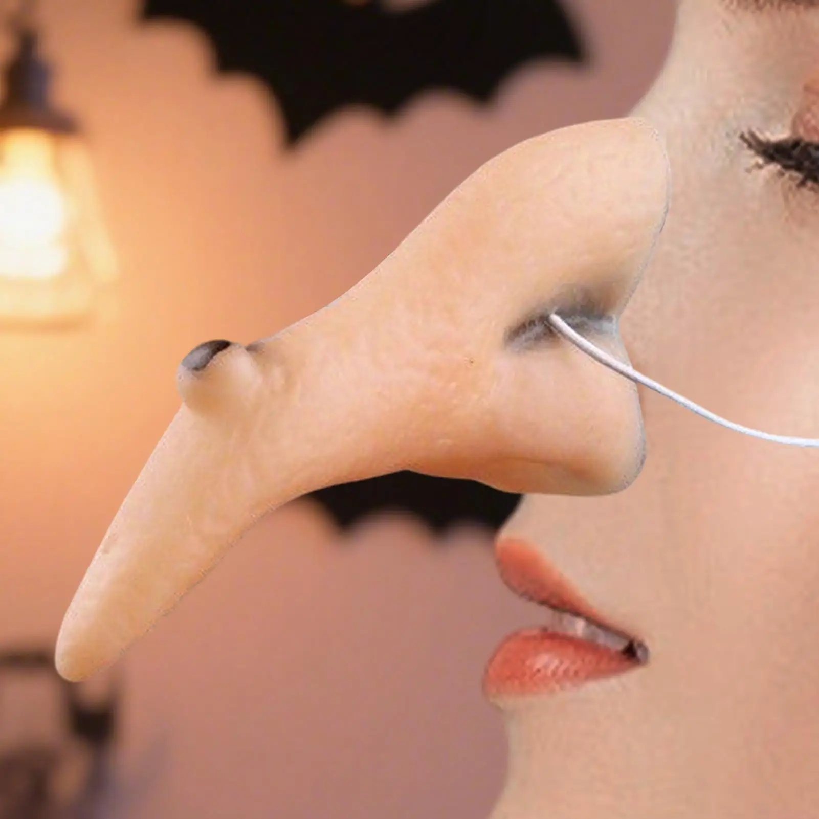 Halloween engraçado vestir-se bruxa aquiline nariz palco mostrar cosplay bruxa prop festival carnaval máscara de nariz longo traje adereços