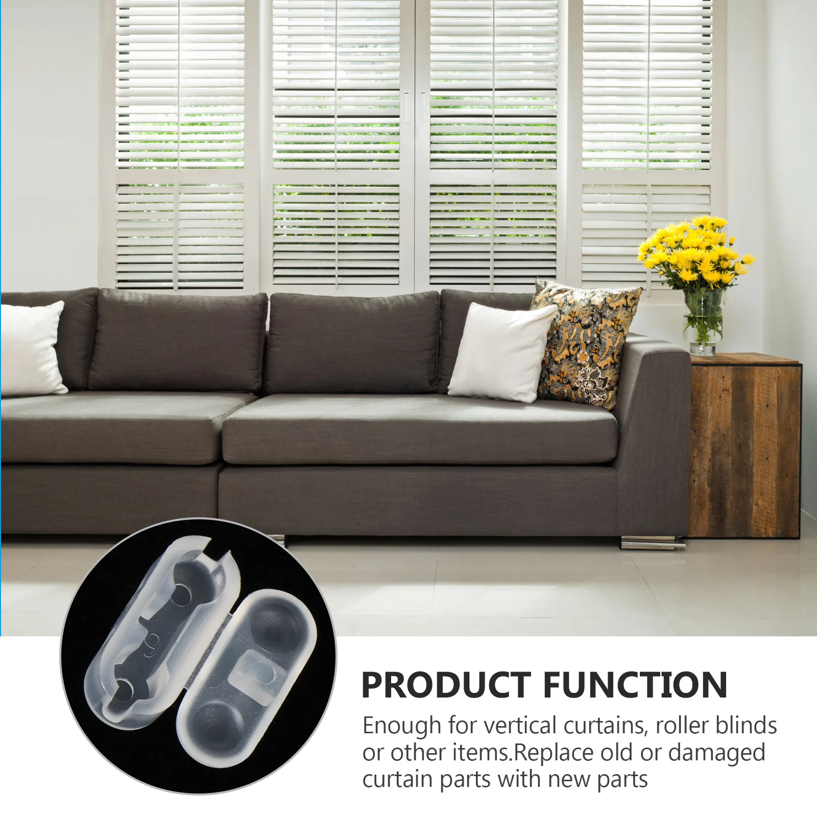 

50Pcs Shades Blind Connector Clips Lightweight Strong for Various Curtain and Blind Chains Beaded Chain Connectors