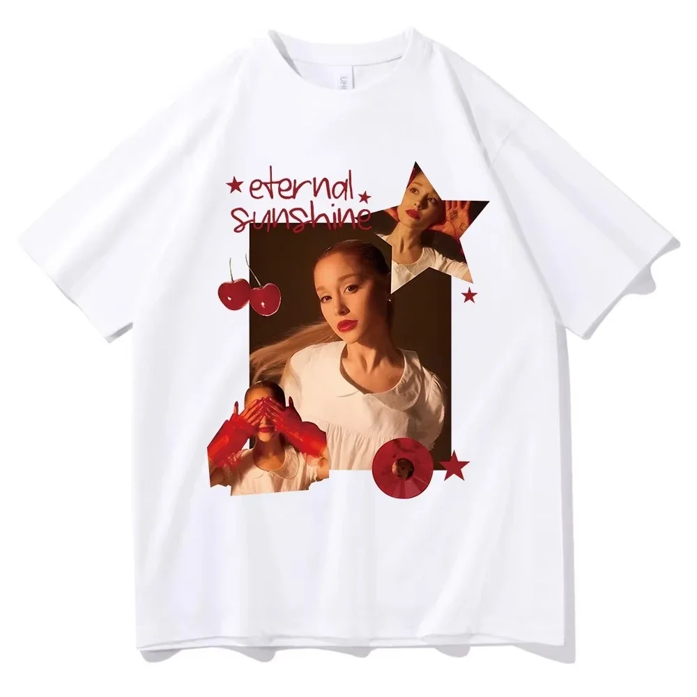 Ariana Grande Eternal Sunshine 2025 Women's Short Sleeve Summer Comfortable and Casual Street Style Couples Short Sleeve