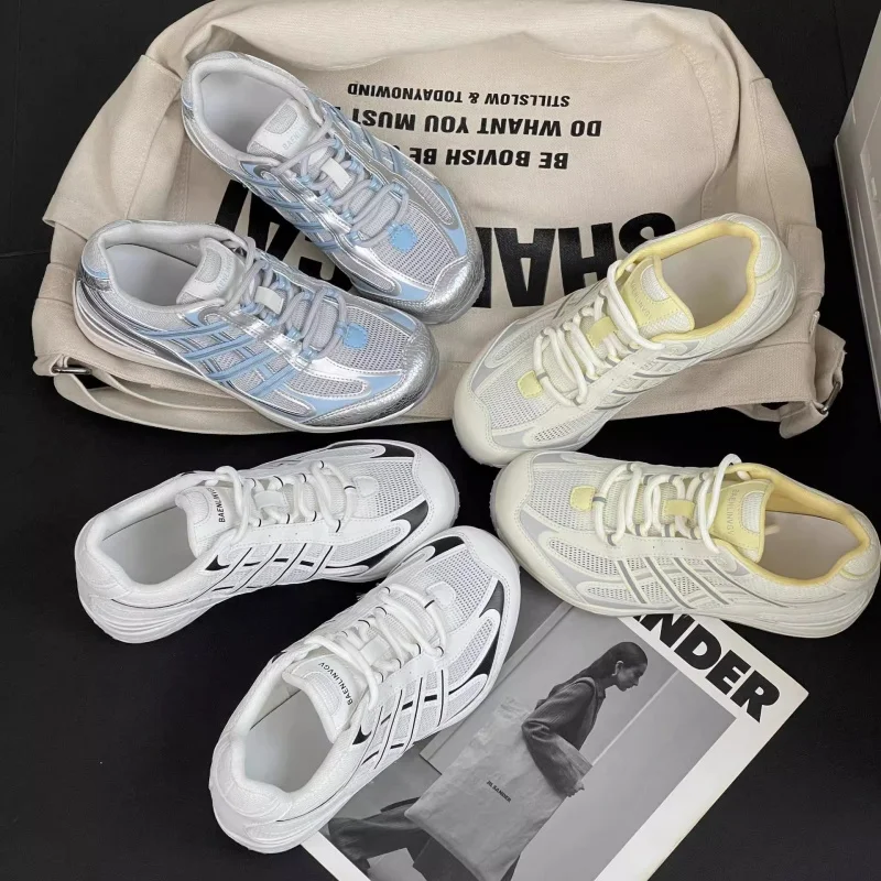 

Новинка лета 2024, легкая обувь на плоской подошве, немецкая тренировочная обувь, спортивная повседневная обувь с дышащей сеткой на шнуровке для женщин, мягкая подошва