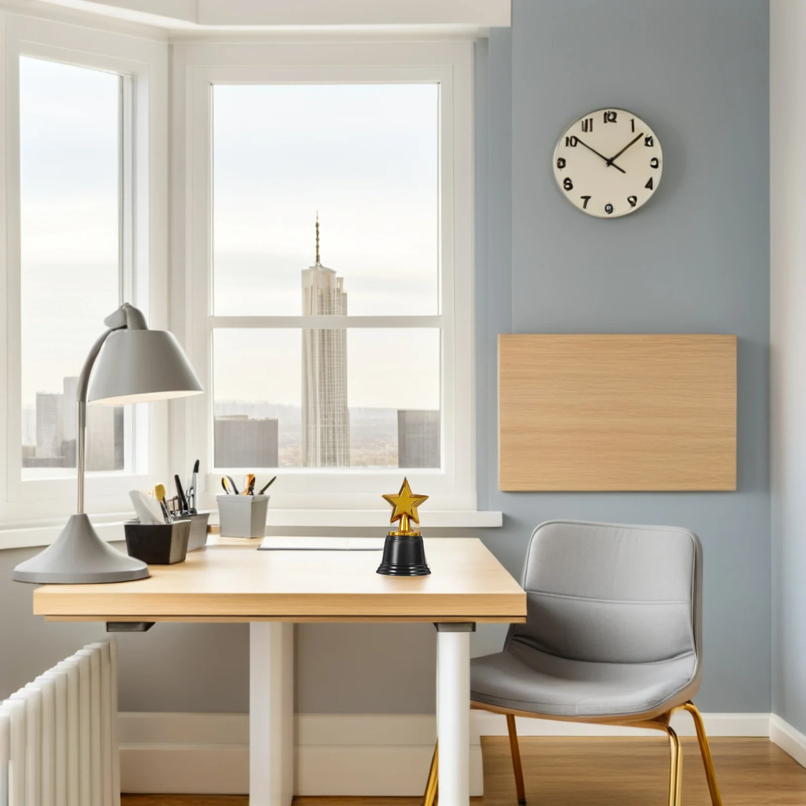 

4pcs Star Award Trophy Golden Party Prize Reward For Celebration Ceremony Classroom Sports Banquet Favours