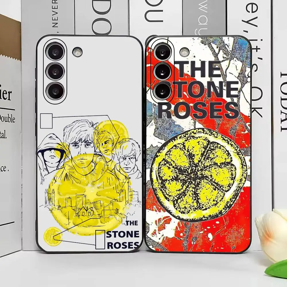 Popular Band T-The Stone Roses Phone Case For Samsung Galaxy A73,A72,A71,A70,A53,A52,A51,Soft Silicone Black Cover