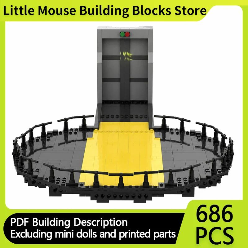 

Popular Movie Model MOC Building Bricks Circular Display Stand Modular Technology Children Holiday Gifts Assemble Toys Suit