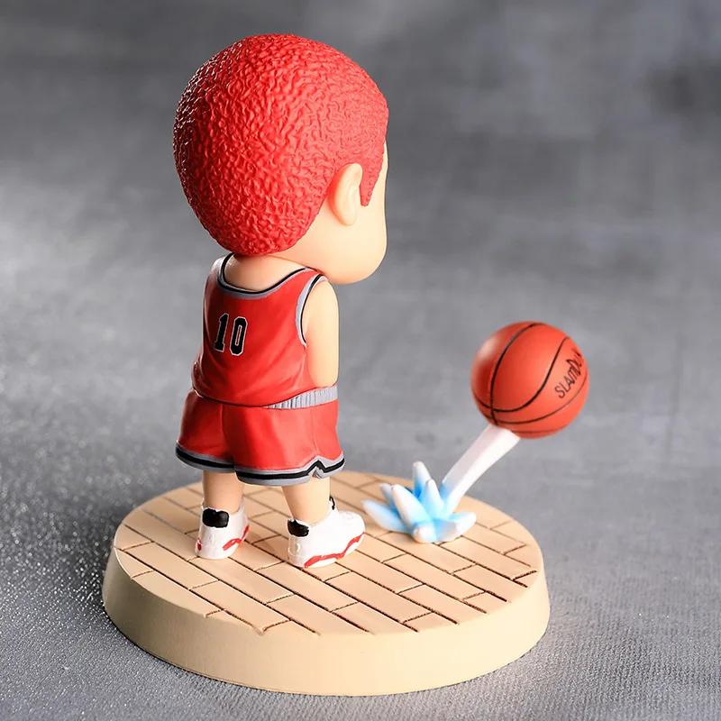 Slam Dunk Q Version Sakuragi Hanamichi Rukawa Kaede Action Figures Model Dolls Car Ornaments Kids Toys Cake Decoration