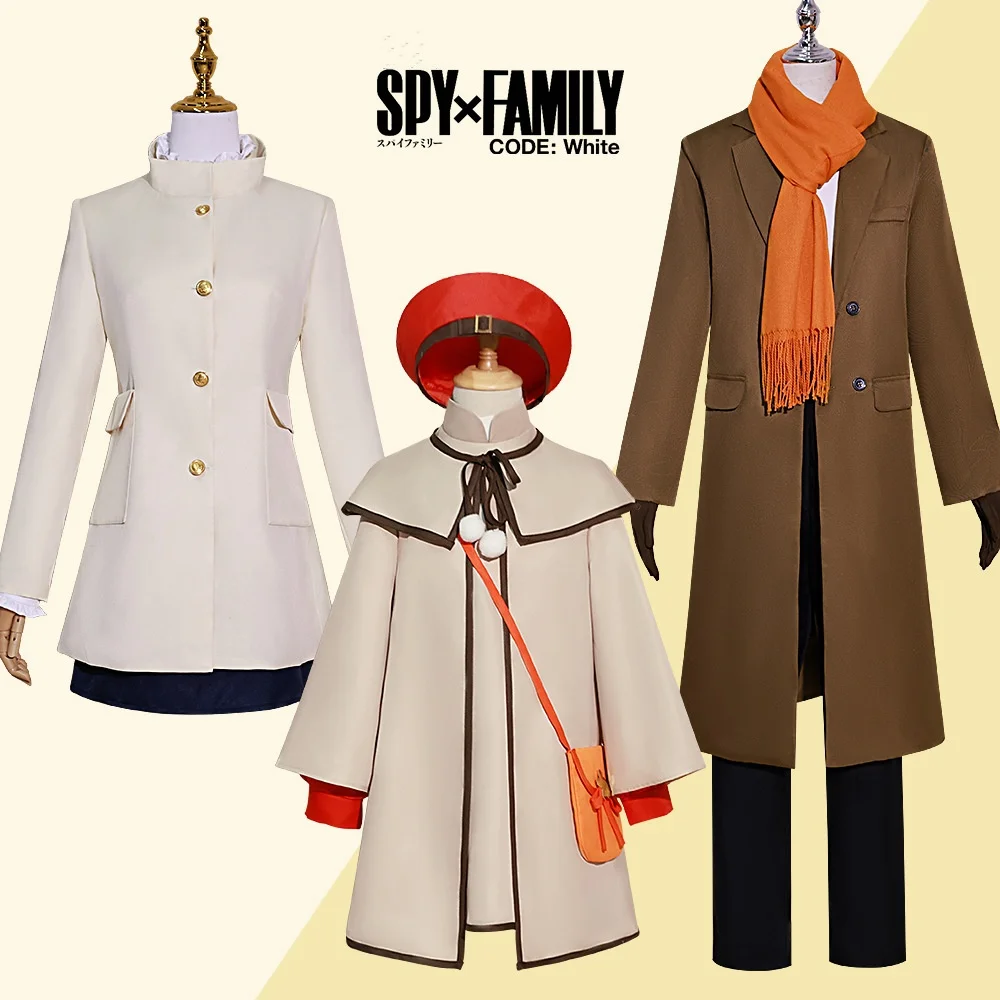 

Anime Spy X Family White CODE Yor Anya Loid Forger Cosplay Costume Spy X Family Party Cosplay Halloween Carnival Role Play