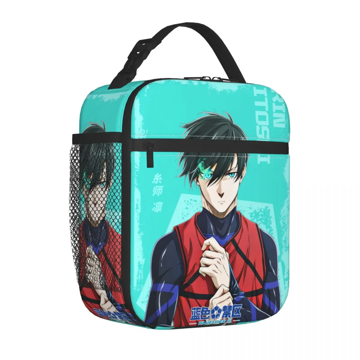 Anime Blue Locks Product Insulated Lunch Tote Bag For Work Storage Food Boxes Portable Cooler Thermal Bento Box