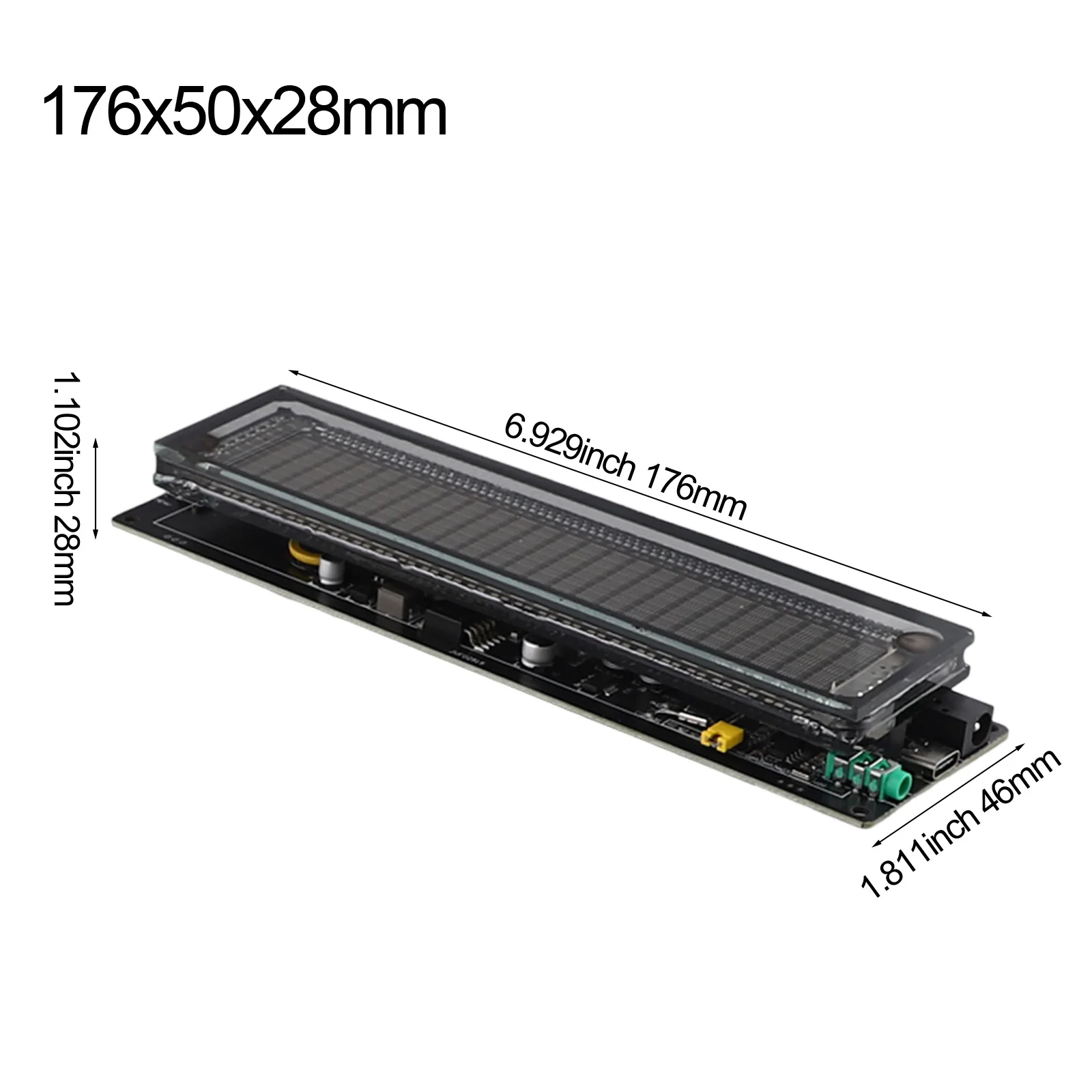 AK2515-MIC Pick Up Audio Spectrum VFD Sound Level Meter VU-Meter Screen Display Pickup Audio Spectrum Signal Spectrum-Analyzer