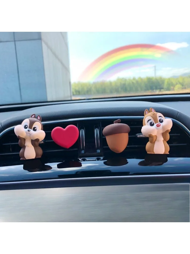 Disney Chip 'n' Dale haute valeur voiture aromathérapie parfum dessin animé sortie d'air diffuseur pierre voiture décoration intérieure ornements