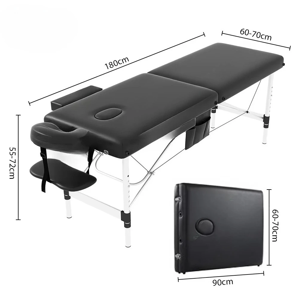 Folding Portable  Massage Bed Table With Stool Table Tattoo Salon Furniture Esthetician Massage Bed
