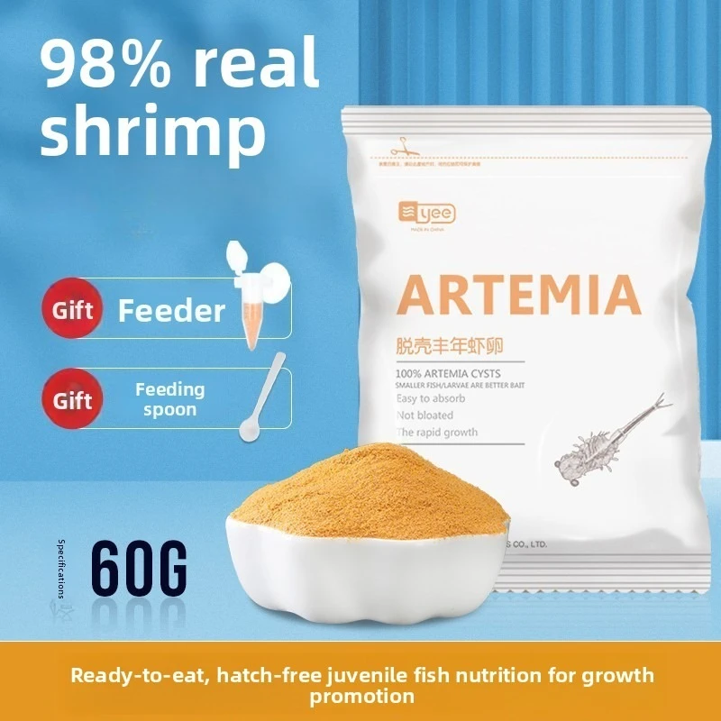 

Yee Nutritious Brine Shrimp Artemia for Hatching|Fish Fry Food for Guppies,Tetras&Livebearers | Aquarium Hobbyists&Fish Breeders