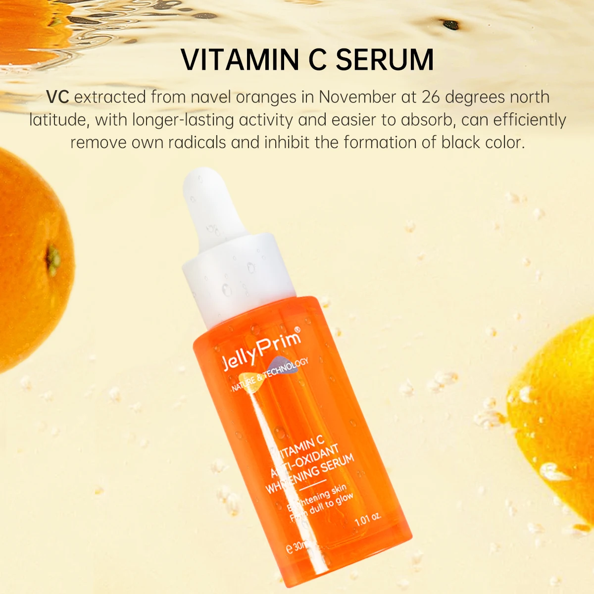 Jellyprim-juego de suero de vitamina C para cara, Crema para Ojos, bolsa para ojos, crema facial con vitamina para círculo oscuro, crema facial blanqueadora, Kit para el cuidado de la piel anit-aging