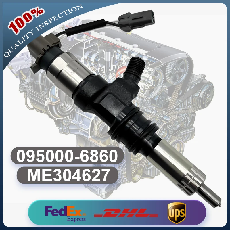Iniettore di carburante Common Rail 095000-6860 095000-6861 ME304627 ME307086 per motore Mitsubishi 6M60 6M60T camion FH FK FM
