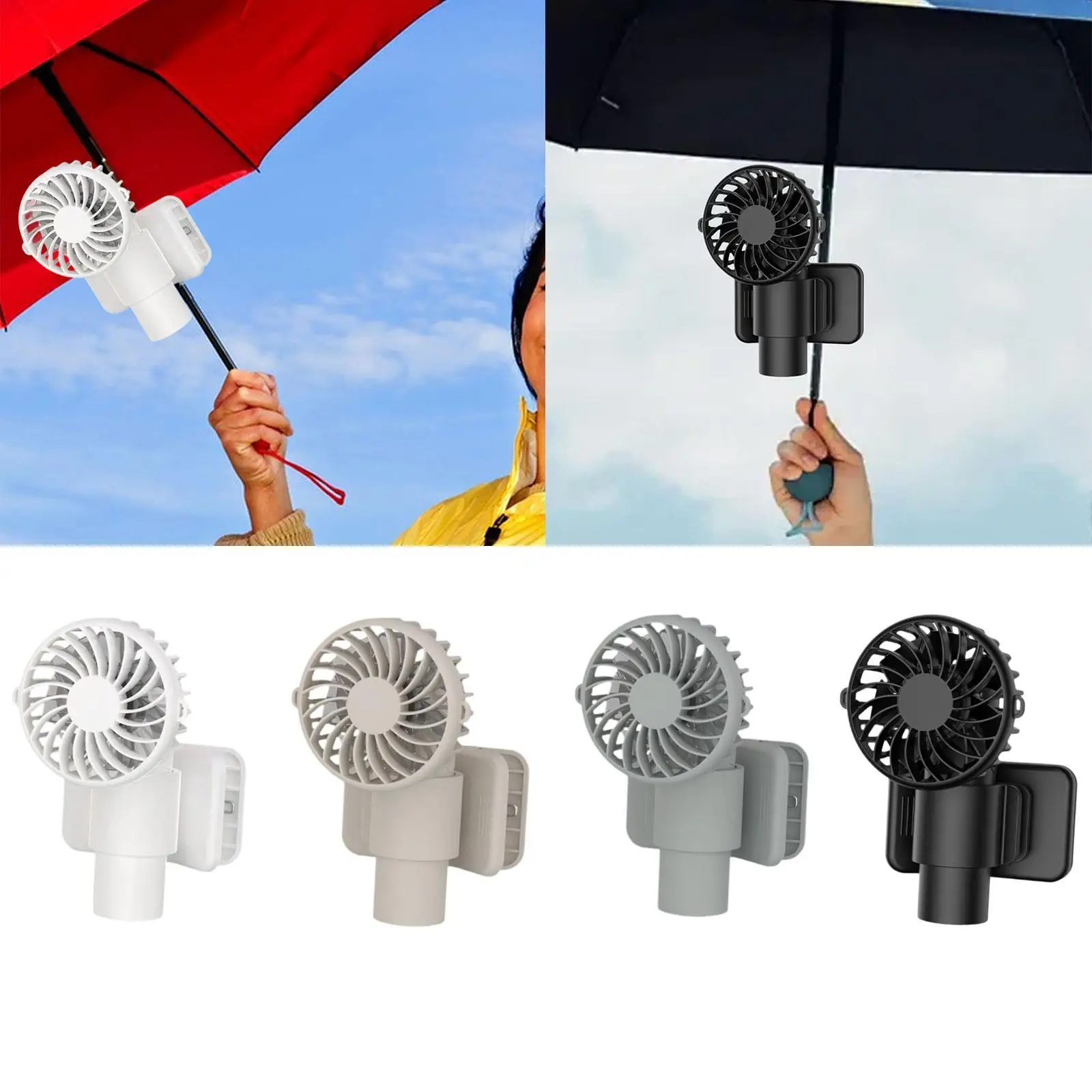 Clipe no ventilador 3 velocidades ajustável conveniente leve mini ventilador de mesa pessoal para pesca ciclismo acampamento viagem interior ao ar livre