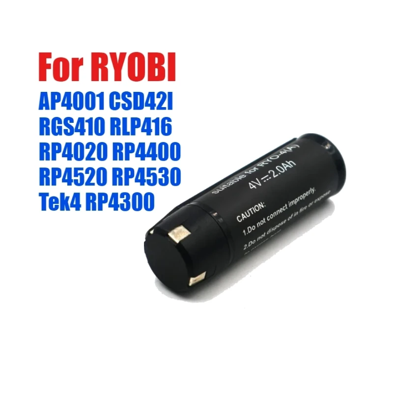 4V 1.5Ah 2.0Ah 2.5Ah 3.0Ah High-Quality Battery For RYOBI AP4001 CSD42l RGS410 RLP416 RP4020 RP4400 RP4520 RP4530 Tek4 RP4300