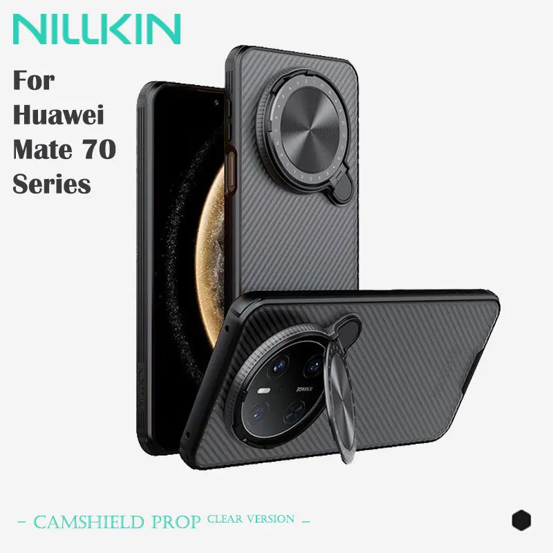Магнитный чехол Nillkin для Huawei Mate 70 Pro Plus, модная крышка объектива, двойная защита материала, MagSafe, предотвращающие падение безопасности