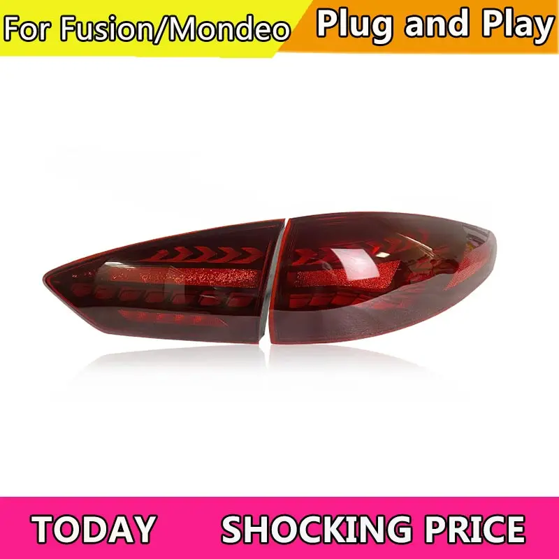 

Tail Lamp For Ford Mondeo Fusion Taillights 2018-2021 taillight LED Tail Lamp Rear Lamp DRL+Brake+Park+Signal