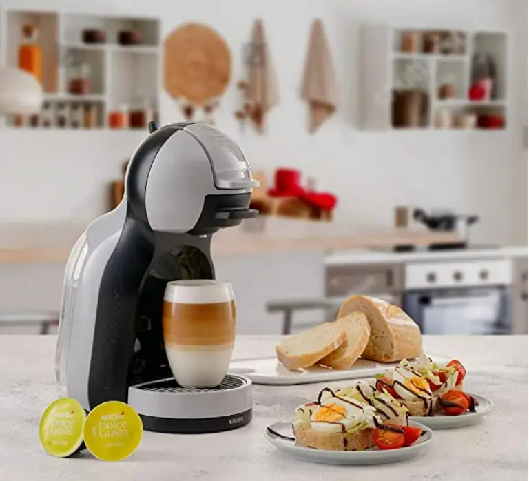 Nescafe Dolce Gusto ในครัวเรือนแคปซูล Cafe Maker เอสเพรสโซเครื่องชงกาแฟ Mini Me Artic-สีเทาสีดำ15Bar Krups 230V DIY
