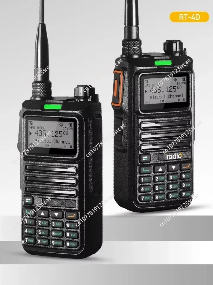 RT-4D DMR Handheld Radio Dual Mode Analog and Digital Intercom 1024 Channel IP68 Waterproof Dual Slot Ham Radio