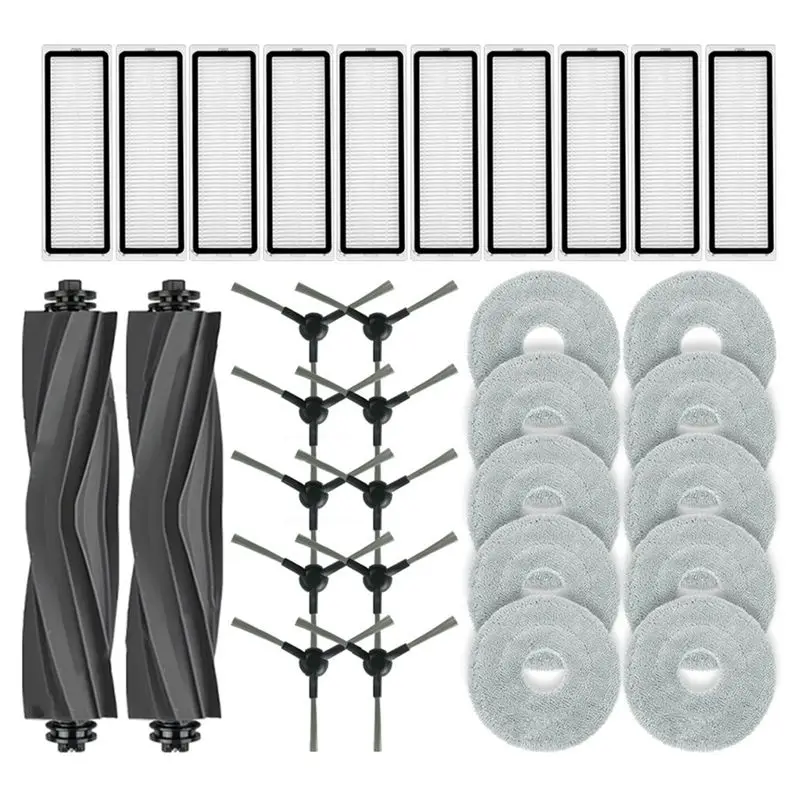 AT19-32PCS Accessories Kit For Dreame L10s Pro Gen 2 Vacuum Cleaner Replacecment Parts Main Side Brush Filter Mop Cloth