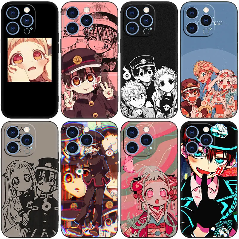 Toilet Bound Hanako Kun Phone Case For Apple iPhone 14 13 12 Mini 11 Pro XR X XS MAX 6S 7 8 Plus 5S SE 2020 2022 Black Cover