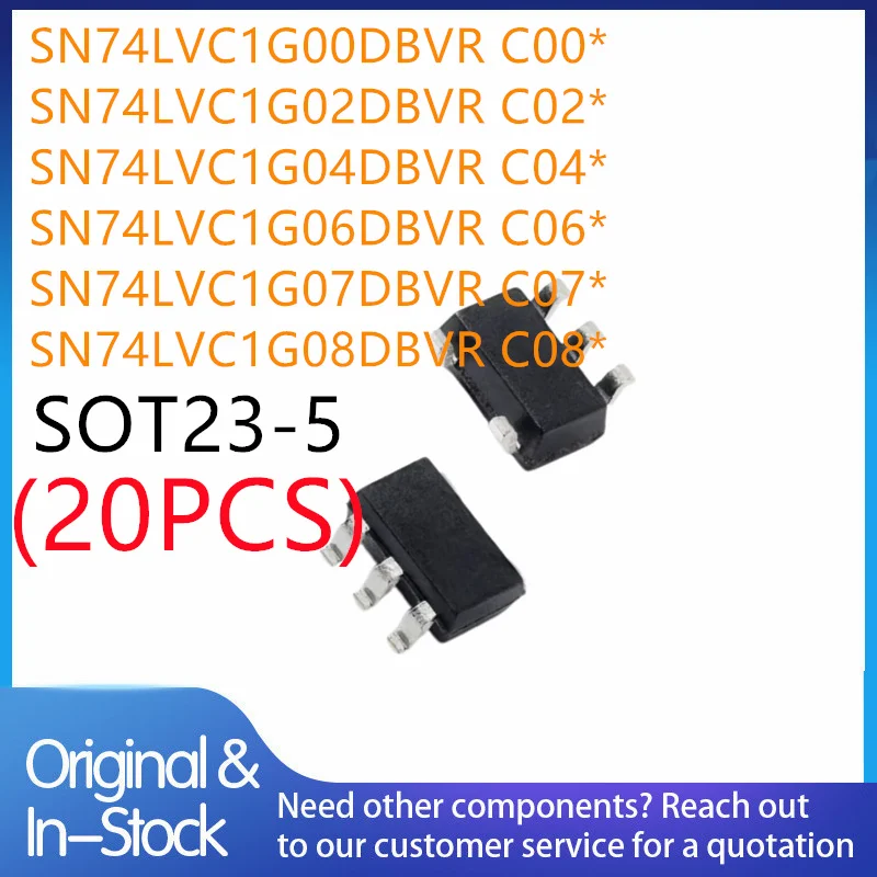 SN74LVC1G00DBVR C00* SN74LVC1G02DBVR C02* SN74LVC1G04DBVR C04* SN74LVC1G06DBVR C06* SN74LVC1G07DBVR C07* SN74LVC1G08DBVR C08*