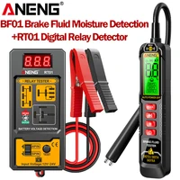 ANENG-probador de líquido de frenos, pantalla Digital de aceite portátil, alarma Audible/Visual BF01 + RT01, Kit de prueba de detección de relé Digital