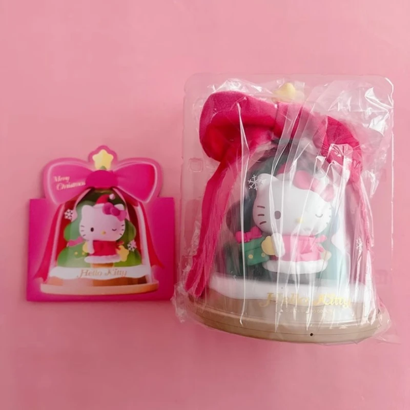 Cartoon Hallo Kitty Weihnachten Baum Schlafzimmer Nacht Nacht Lampe Anime Figur Desktop Modell Ornamente Hause Dekoration Geschenk Spielzeug