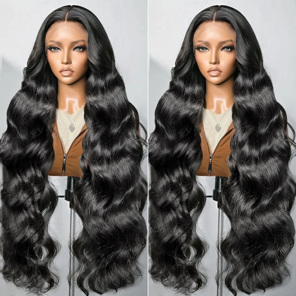 250% 40 inch Body Wave Lace Front Human Hair Wigs 5x5 HD Closure Wig Brazilian Remy Transparent 13x6 Lace Frontal Wig For Women