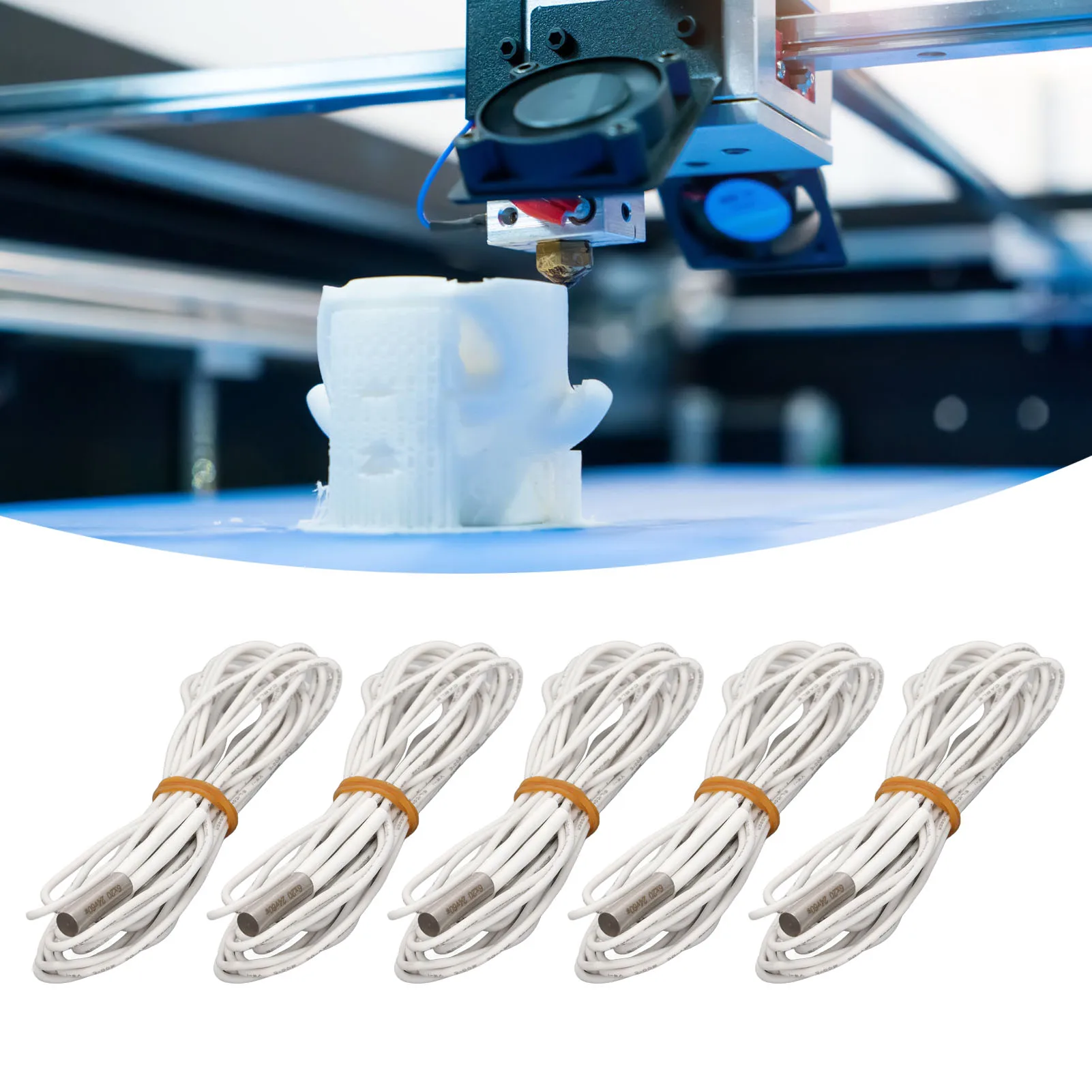 

3D Printer Heater Cartridge 24V 60W Heater Cartridge Replacement Stainless Steel Head Heating Tube 3D Printer Accessories