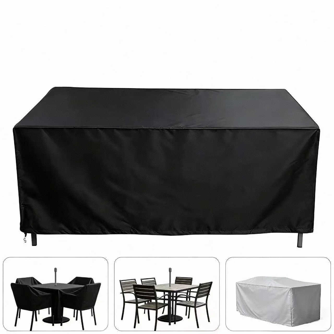 Multi-size Outdoor Garden Patio Furniture Covers, 210D Fabric, Drawstring Closure, Suitable for Outdoor Garden Furniture Covers