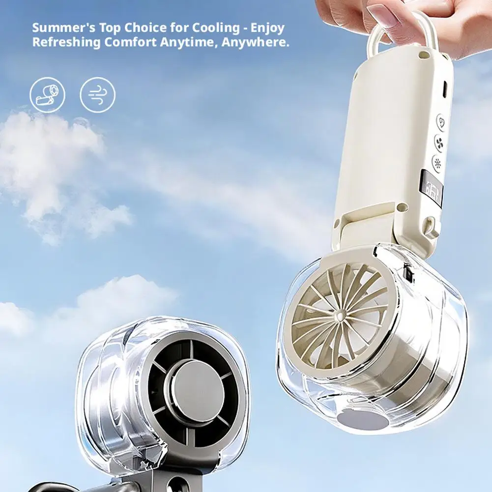 2026 Outdoor High-speed Spray Handheld Fan Summer Cooling Artifact Portable Spray Electric Fan Wind Regulation Ice Cooling Fan