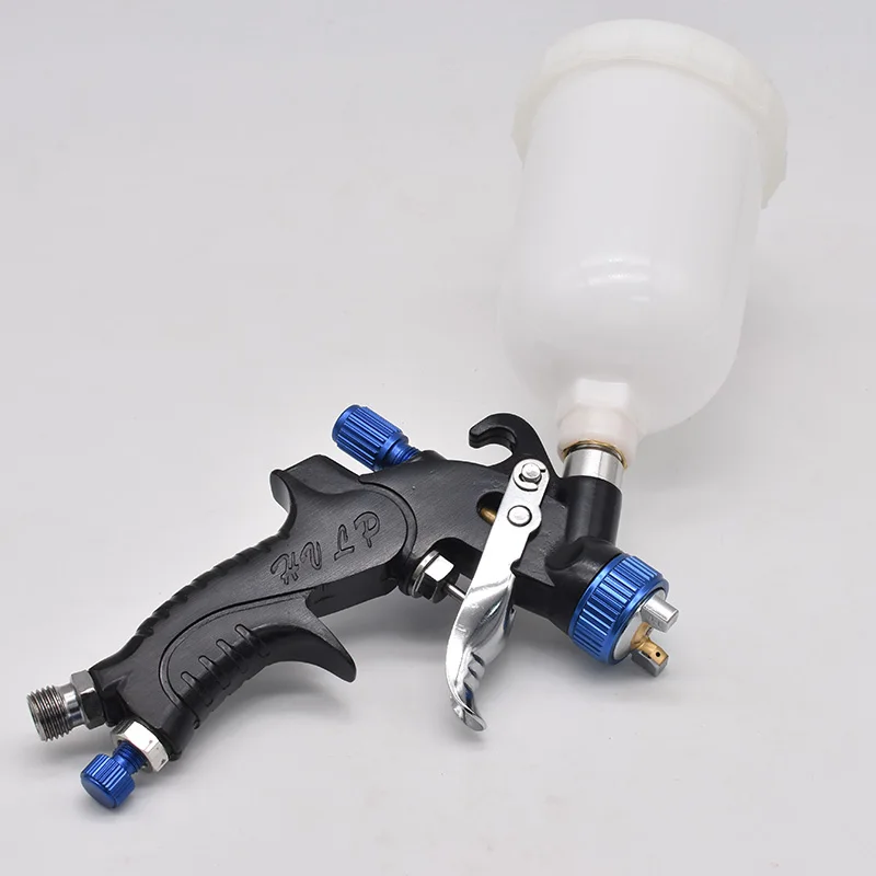 Imagem -04 - Mini Pistola de Pintura com Copo de Mistura e Adaptador Hvlp Air Tank 1.0 mm 0.8 mm 400cc 250cc