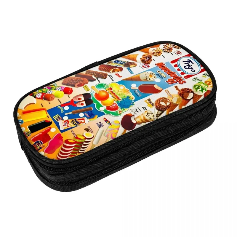

Lovely Cute Ice Cream Pencil Cases Pencilcases Pen Holder for Girls Boys Large Storage Bag Students School Gifts Stationery