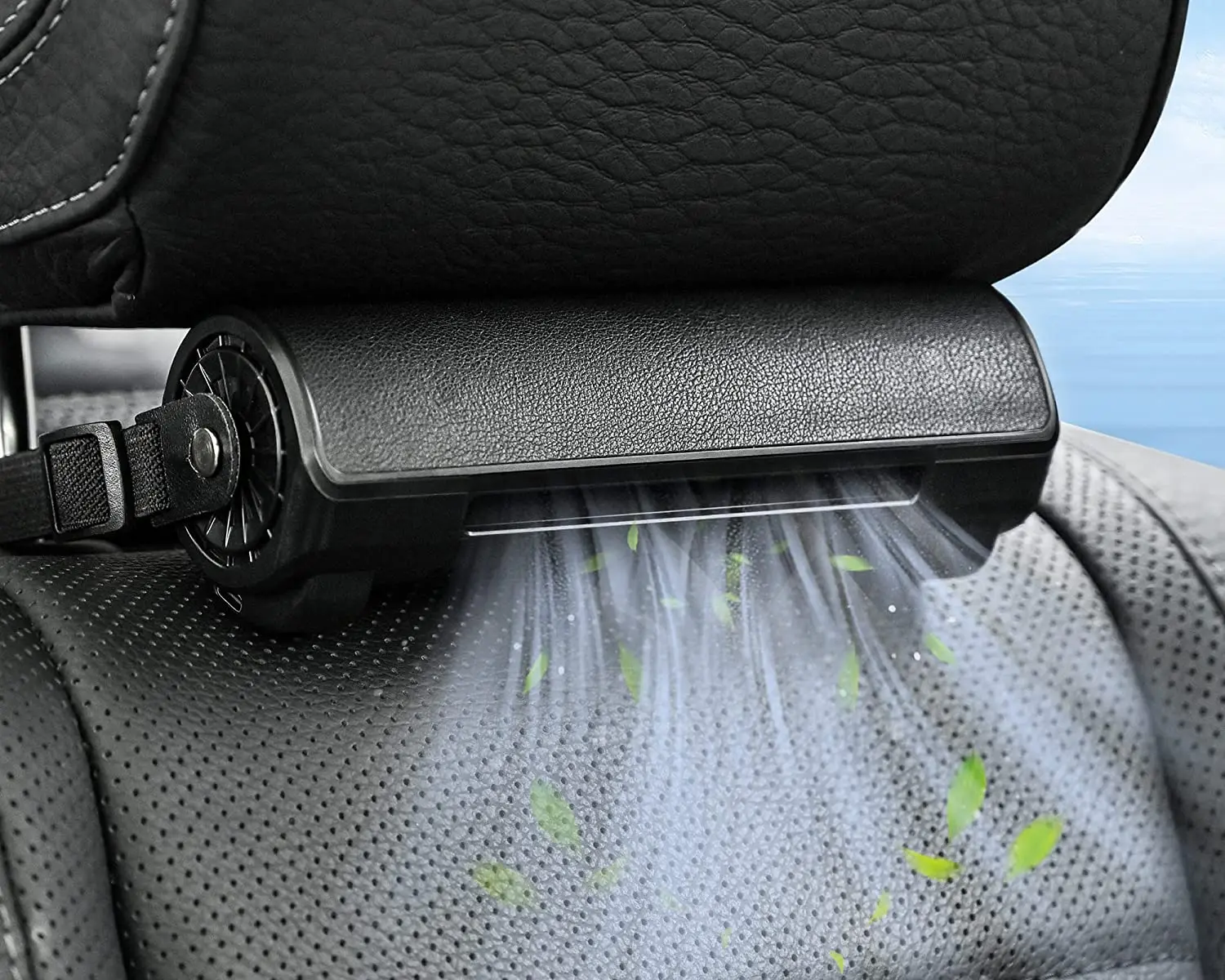 

Portable USB Car Fan for Cooling Seat Blow Cold Air Baby Backseat with Car Adapter Charger