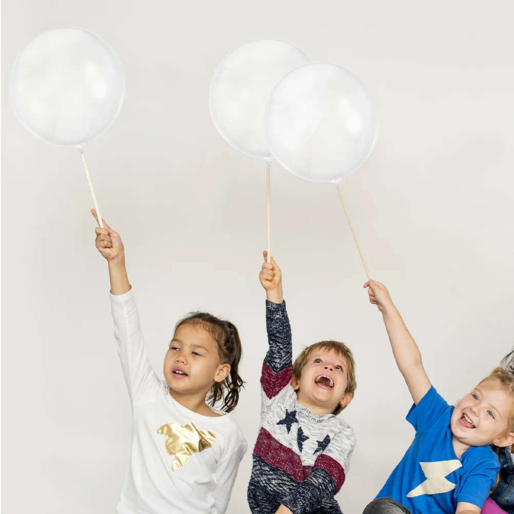 

10Pcs Clear Balloons Transparent Party Decorations Durable Safe Bachelorette Engagement New Year Bobo Balloons