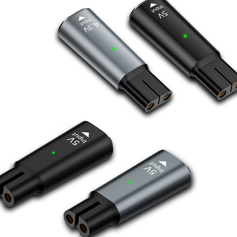 

1-10PCS For Philips Shaver Type C to 2 Pin Plug Connectors Type C Female to 2 Pin Female Adapters Converters for Shaver Charging