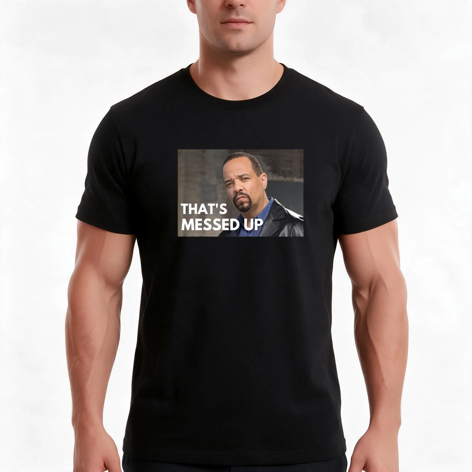 Law and Order SVU - Fin - Thats messed up T-Shirt, Summer Casual Cotton Tee, Oversized Streetwear Tops, Vintage Graphic Print