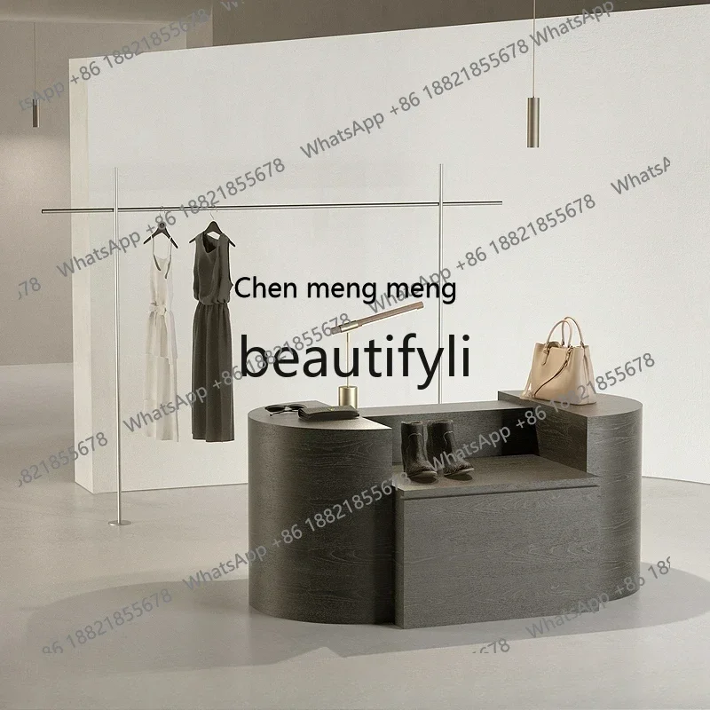 

S7486teae Round corner Nakajima platform Curved display stand Display stand Shopping mall exhibition hall Art storage counter