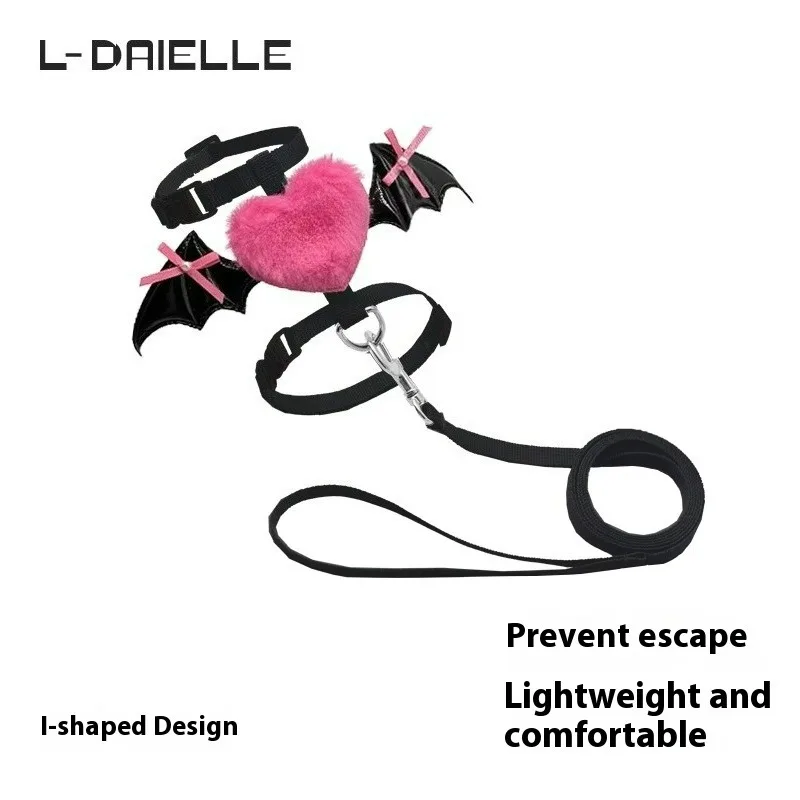 LDAIELLE – laisse légère pour chat, Design Original, Anti-fuite, harnais de poitrine résistant à l'usure, laisse de marche en plein air pour chat, accessoires