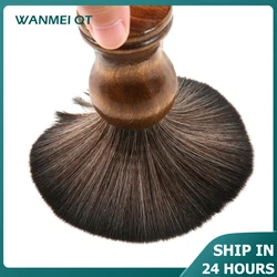 1pcs Soft bristle hair brush cleaning brush men's shaving foam brush wooden handle beard brush care brush hair styling tool