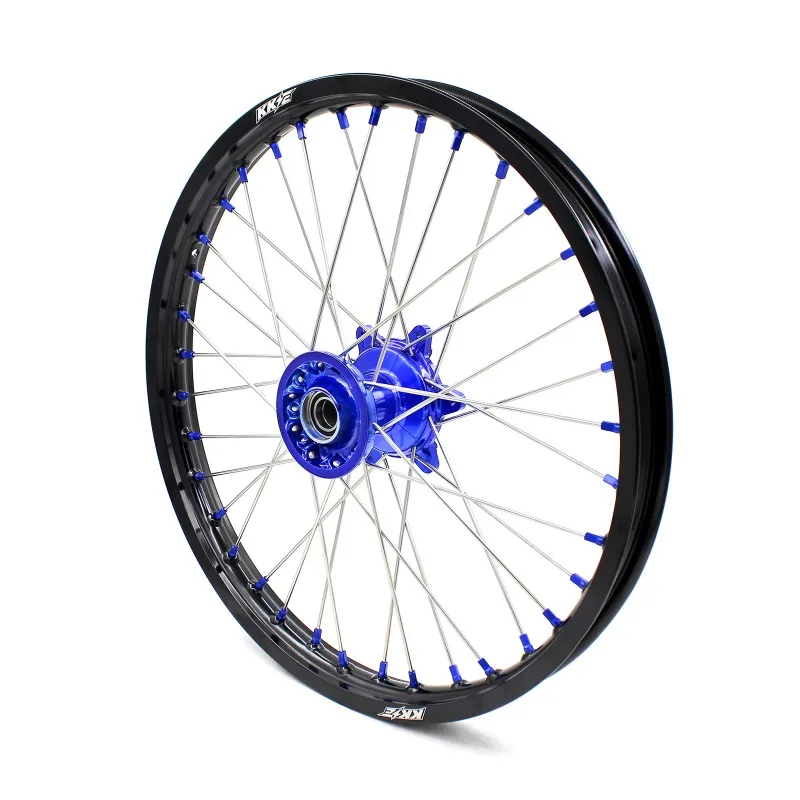 

【2025】 Off-Road Motorcycle Cast Spoked Wheels Rims Set For YAMAHA YZ125 YZ250 1999-2025 YZ250F 2001-2025 WR450F 2019-2024 Blue