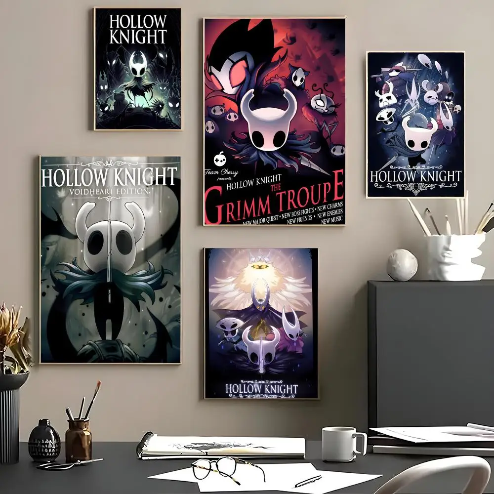 Game - H-Hollows Knights Poster Canvas Wall Art Poster for Bedroom Living Room Home Decoration