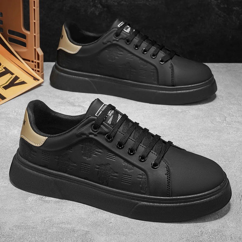 

Men's Large Size Casual Shoes Fashion Sports Sneakers PU Leather Outdoor Walking Running Shoes Non-Slip